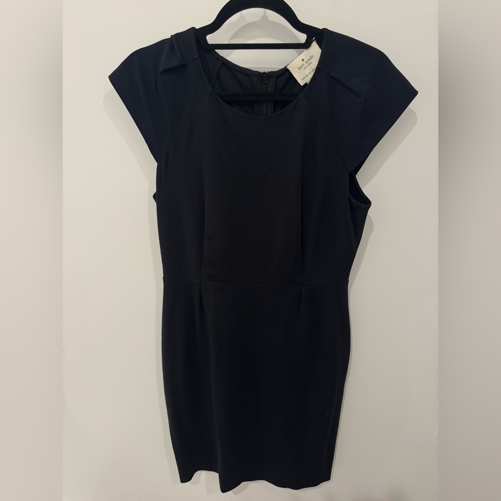 Kate Spade Black Stretch Knit Short Sleeve Dress – Size 8